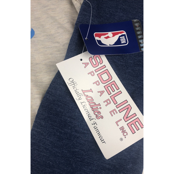 NBA Oklahoma City Thunder Basketball Womens Raglan Shirt Large Sideline Apparel - Picture 5 of 6